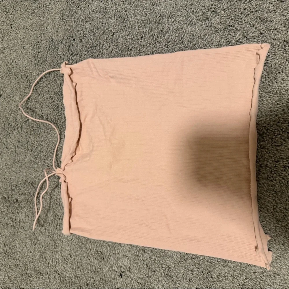 Free people Pink Ribbed Tank Top